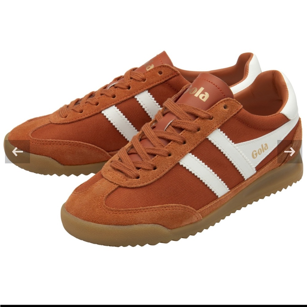 Gola Women’s Burnt Orange terracotta Sneakers with White Accents